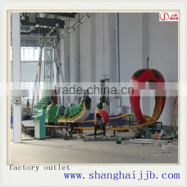 Kids Amusement Rides Small Roller Coaster Big Green Worm Ride for Sale photo-4