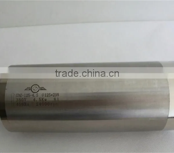 Toauto 24000rpm 4.5kw Electric Spindle Motor GDZ125-4.5 for Cnc Engraving Machine photo-4