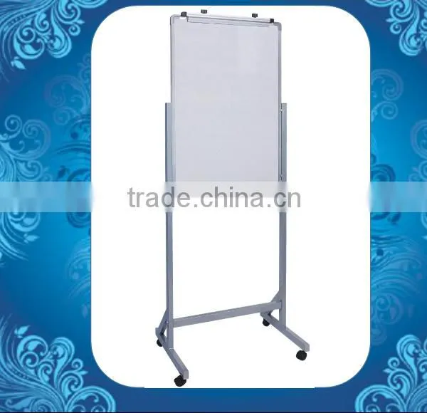 BW-VF# Hot sale Whiteboard Mobile Standard flip chart easel with wheel