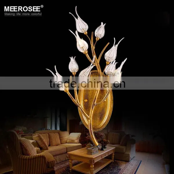 Brass Color Glass Wall Sconce Lighting Decorative Wall Lamps for Living Room MD81995