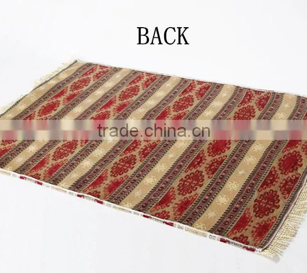 China 100%Chenille Muslim Woven Prayer Mat With Customized Designs photo-3