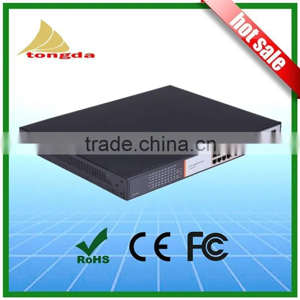 Hot Selling 16 Port 1000M Gigabit PoE Fiber Switch With 2 SFP Port 250W Internal Power photo-2