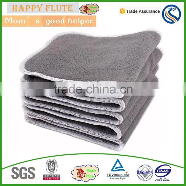 Happy Flute Private Label Charcoal Bamboo Baby Cloth Diaper Insert Bamboo Wholesale China Supplier