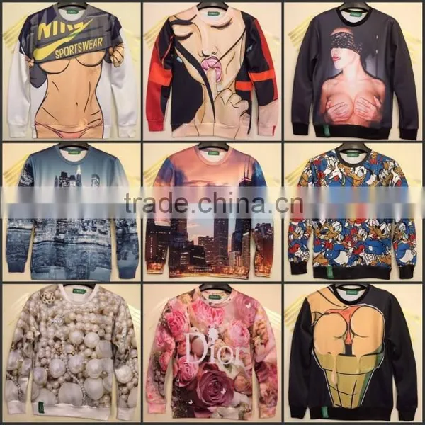 3D Digital Print Men's Sweatshirts