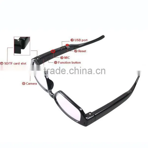 2015 New Products Mini Glasses Camera Detector 1080p Full HD Double-Button Glass Camera Mini Spy Hidden Camera photo-6