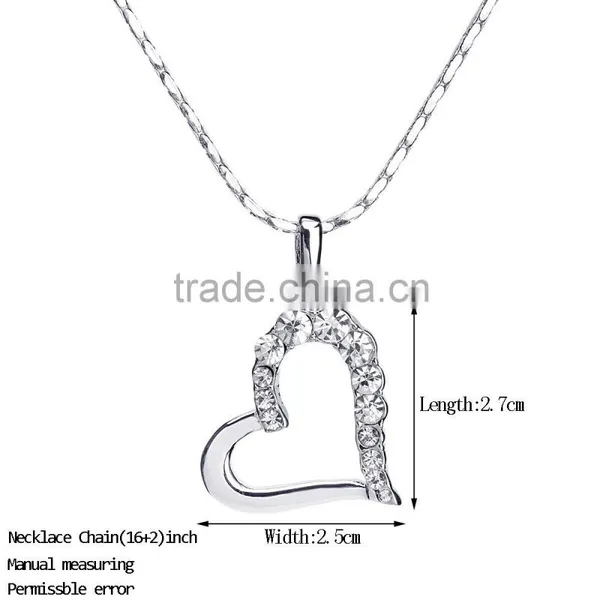 18k Fashion Gold Heart Jewellery Designs Statement Necklace 2015 Supplier's Choice photo-4