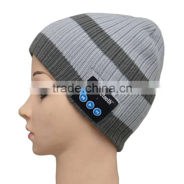 Winter Warm Beanie Hat Wireless Bluetooth Smart Cap Headphone Headset Speaker