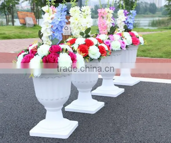 Wedding Hotel Decorative Flower Vase Flower Pillar Customized Flower Wedding Stage Decoration photo-4