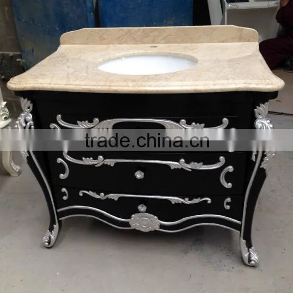 Factory Cheap Antique Bathroom Vanity Cabinet Price Made in China photo-3
