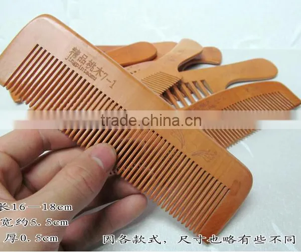 Hottest Keep Healthy Personalized Wide Tooth Natural Wooden Hair Brush Comb photo-2
