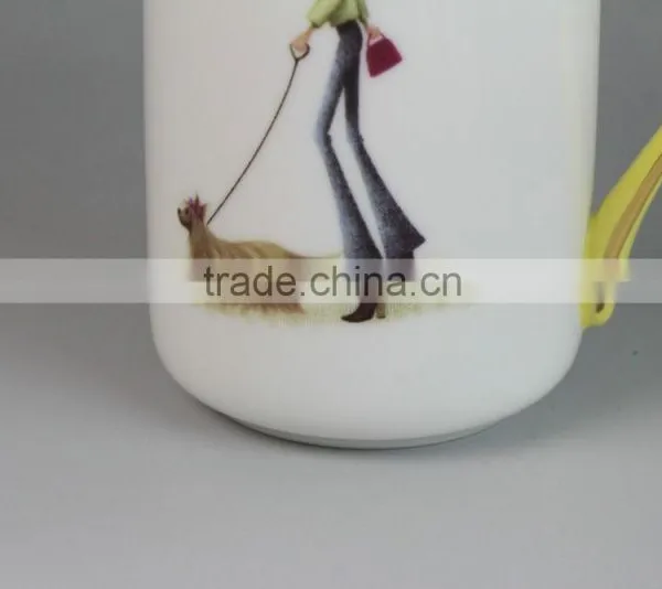 Ceramic Yellow Mug, Paintable Ceramics Mug, 200ml Mug photo-4