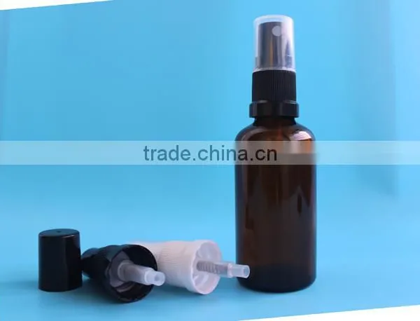 1OZ Amber Glass Essential Oil Bottle With Sprayer Cap photo-2