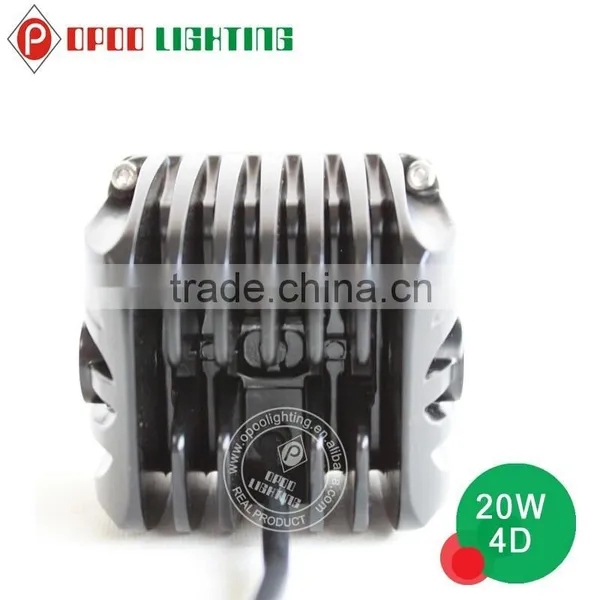 Factory Wholesale 3inch Mini Work Lamp 20w Osram 4d Cube Light for Offroad Trucks photo-3