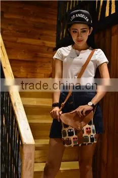 2016 Fancy Canvas Leather Messenger Bag photo-2