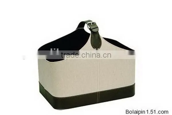 Modern Stylish Leather House Storage Basket photo-2