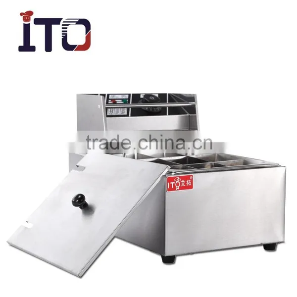 CI-15 Commercial Hot Food Display Warmer With 9 Tanks