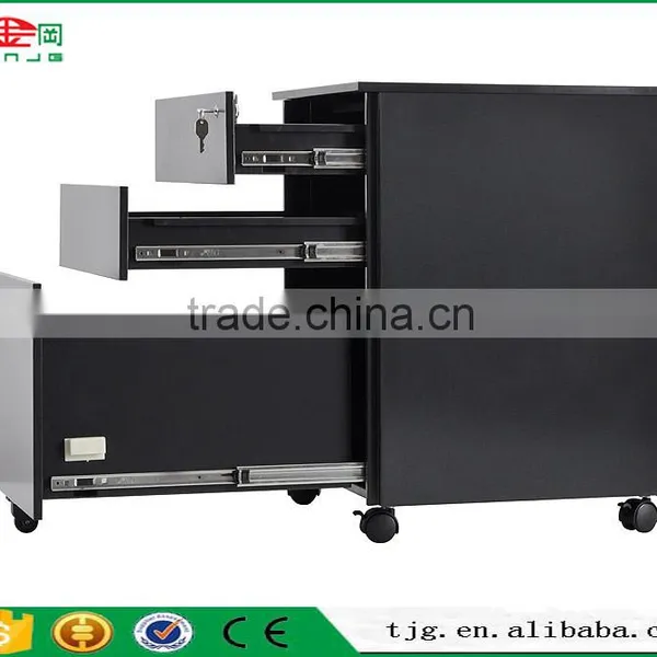 TJG Taiwan Large Storage 3 Drawer Filing Cabinet Movable And Drawer Pulls photo-4