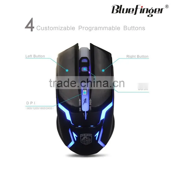 Custom OEM Blue Backlit Computer Keyboard and Mouse Combo photo-5