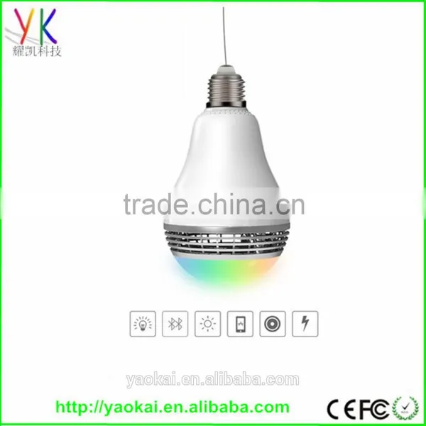 Color Changing Led Bluetooth Led Light Speaker Bulb