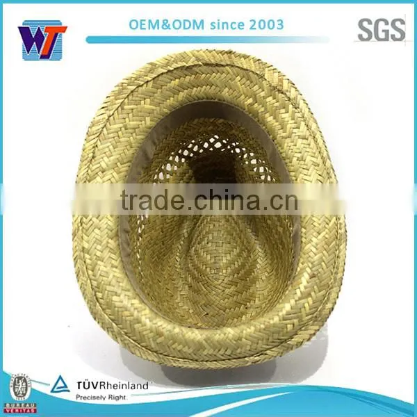 High Quality Wholesale Cheap Fedora Straw Paper Hat photo-3