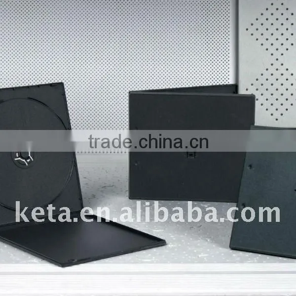 7MM Slim Single DVD Black Short PP CD DVD Case