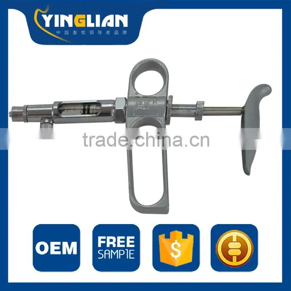Poultry Equipment Stainless Steel Continuous Veterinary Metal Syringe