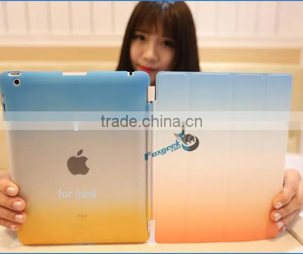 New Rainbow Colorful Case for Ipad 4 Smart Cover Magnetic With Wake Up/sleep Function Smart Case for Ipad Air 2 photo-6