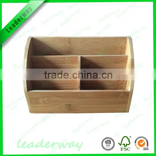 Hot Selling Bamboo Office Desk Organizer for Stationery photo-6