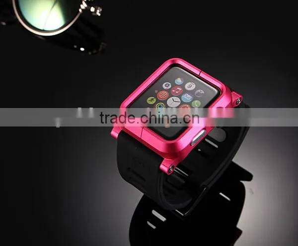 Silicon Rubber Sport Band for Apple Watch With Metal Case 38mm/42mm,China Supplier photo-6