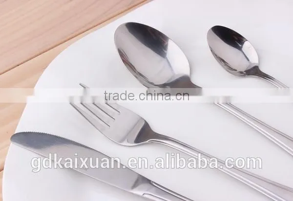 4pcs Set Stainless Steel Hotel Cutlery Used Restaurant Flatware KX-S110 photo-3