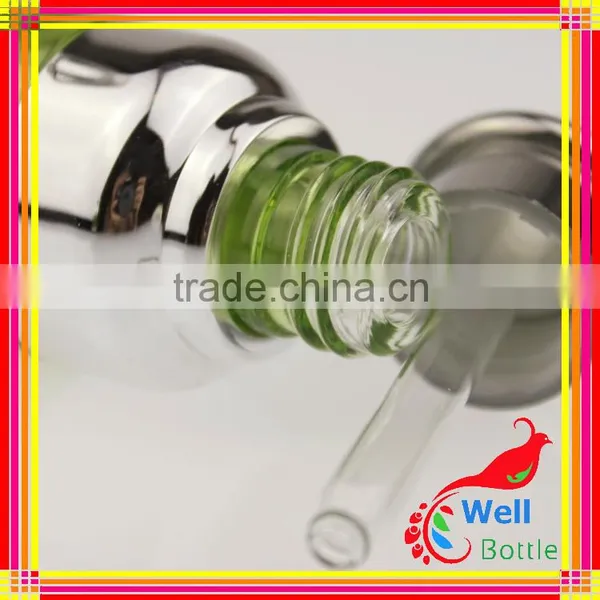 Glass Lotion Bottle Inclined Shoulder Glass Unique Lotion Bottles GSB-008R photo-5