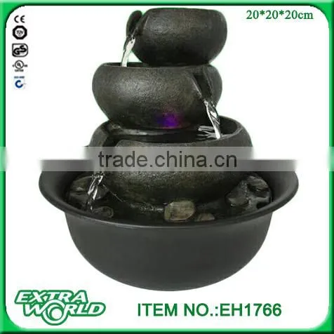 Interior Design Three Tier Cascading Tabletop Fountain photo-4