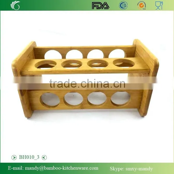 BH010 Bamboo Material Pepper Spice Rack | Spice Bottle Display Holder | Bamboo Rack | Bamboo Spices Organization photo-3