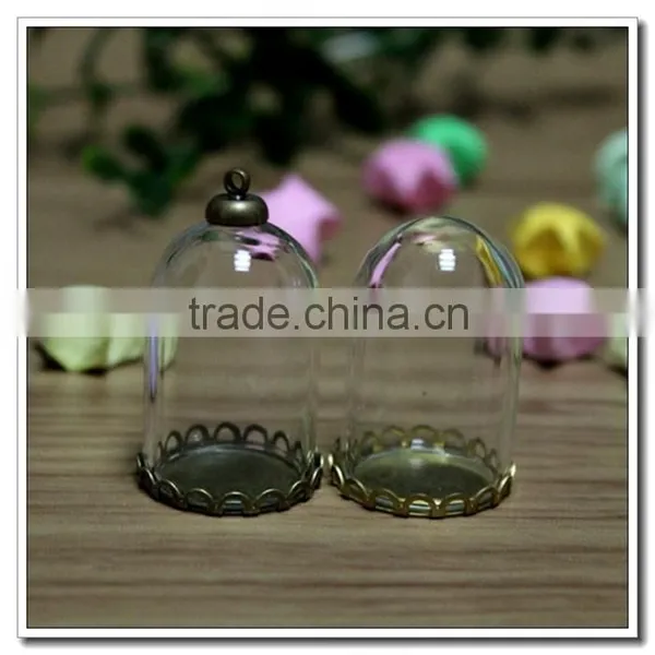 Mini Cover Crystal , With or Without a Hole on the Top Bottle Dome Case DIY ITEMS || Wholesale Clear Optical Glass Ball Lens photo-4