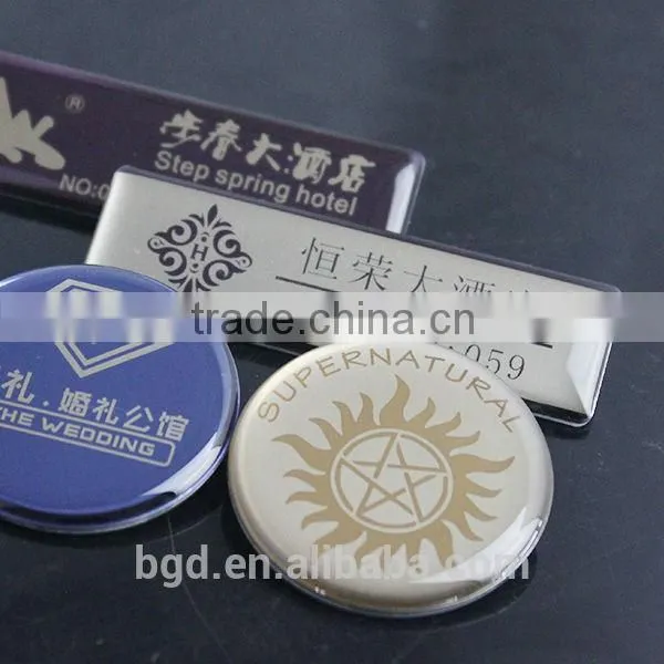 VOGRACE High Level 304 Rectangle Stainless Steel Badge With Pin photo-5
