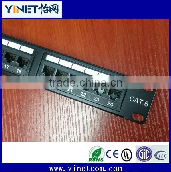 Premium Cat5e 24Port 19 Inch 1U Rj45 Thicker Type Patch Panel photo-3