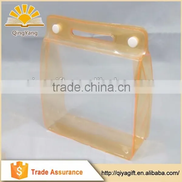 clear pvc plastic bag with snap button