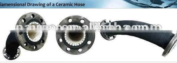 Excellent Wear Resistant Alumina Ceramic Flexible Hose for Concrete