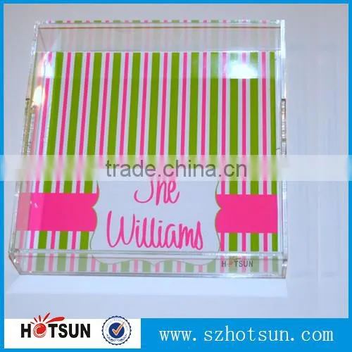 Wholesale New Design Stackable Rectangular Non Slip Plastic Tray ,plastic Food Tray Com photo-2