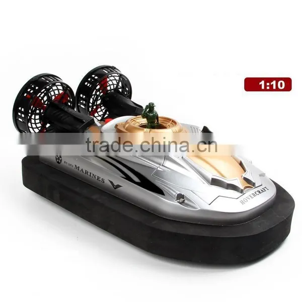 1:10 2.4G RC Hovecraft Toy, RC Amphibious Driving Boat, rc Boat. photo-3