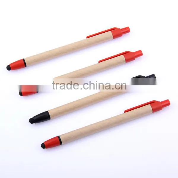 Good Quality Wooden Pens With Stylus Touch Pen Cheap Paper Pen photo-3