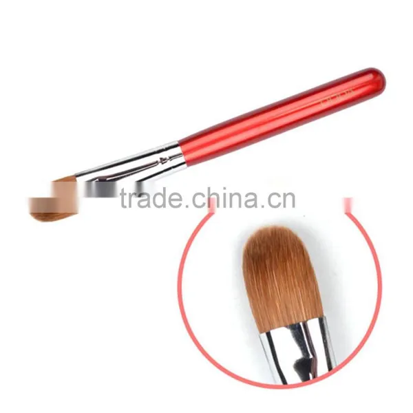 Custome Logo Long Handle Cosmetic Facial Powder Brush/High Light Brush photo-3