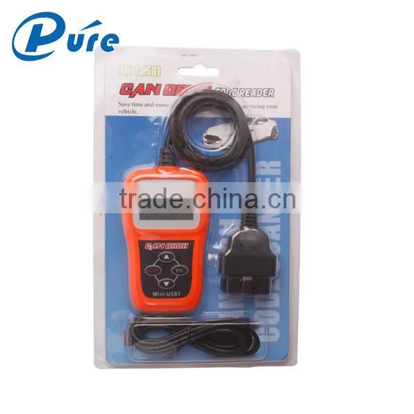 100% Original Memoscan Mini U581 CAN OBDII/EOBDII Reader With Updating Online for Multi-language photo-2