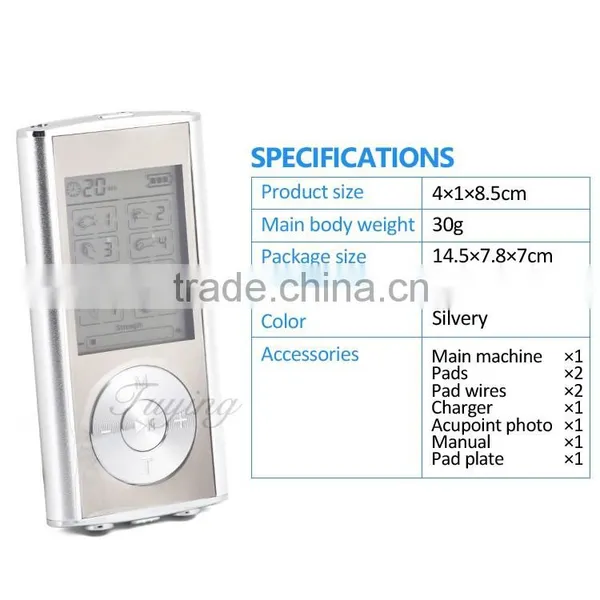 8 Modes Pain Relief Full Body Digital Pulse Impulse Mini Micro Massager photo-2