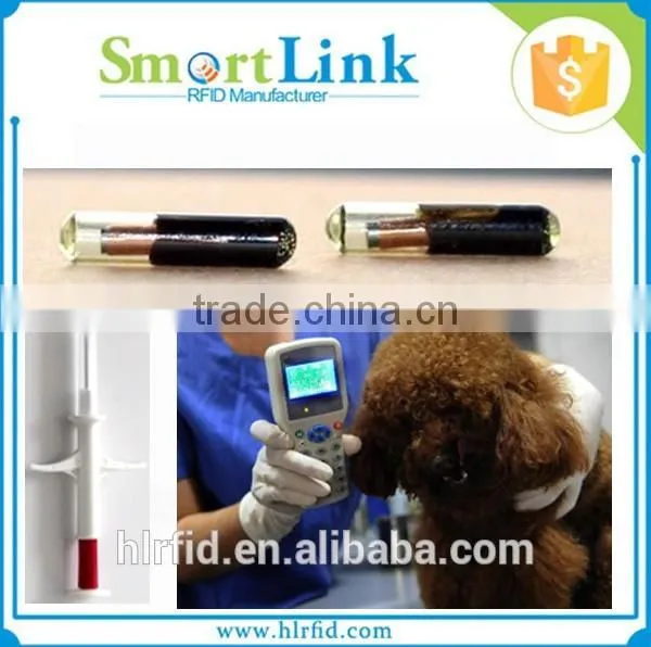 Wholesale Injectable Animal ID Tracking Rfid Chips,implantable 2.12*12mm Microchip Transponder With Syringes Needle
