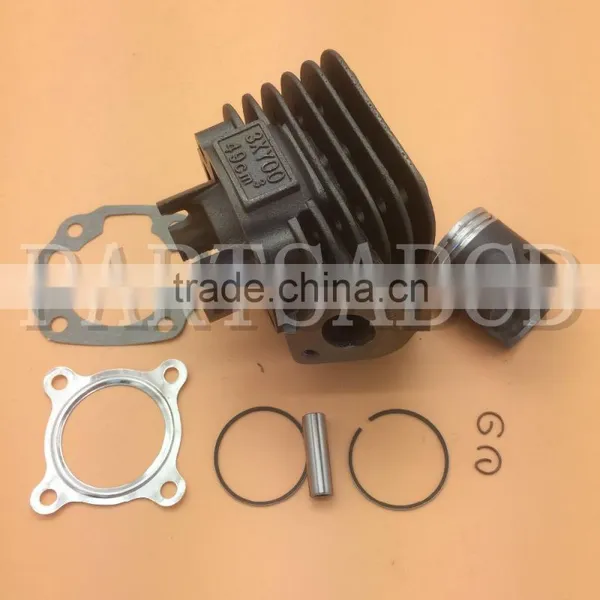 40mm Cylinder Set / Cylinder Kit / Top End Kit for 2 Stroke Scooter Minarelli 1E40QMB JOG50 ZIP KEEWAY Hurricane 50 w/ 10mm Pin photo-3