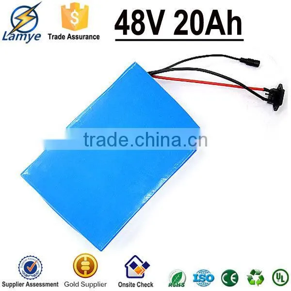 Rechargeable OEM 3.7V 2.2Ah 9P13S 48V 20Ah 18650 Battery Pack With BMS Charger photo-2