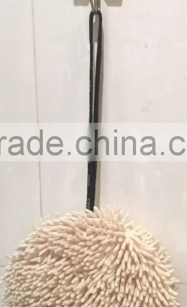 Cute Round Microfiber Chenille Cleaning Sponge photo-5