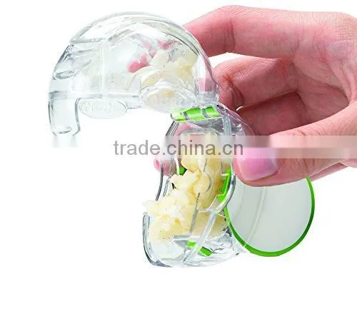 Stainless Steel Wheel Garlic Zoom Garlic Crusher Peeler Mincer Stirrer Presser Slicer photo-3