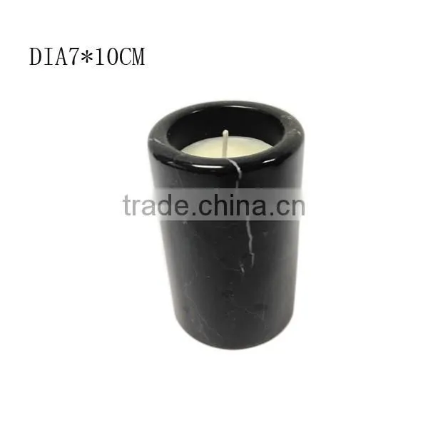 Black or Brown Unique Marble Candle Jars Natural Stone Candle Jars photo-3